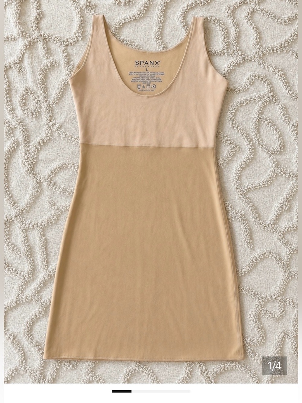 SPANX Two-Tone Beige & Nude Shaping Slip Dress